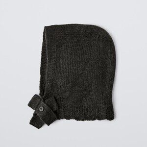 NEW! Zara Baby | Knit Balaclava Hood In Anthacite Grey